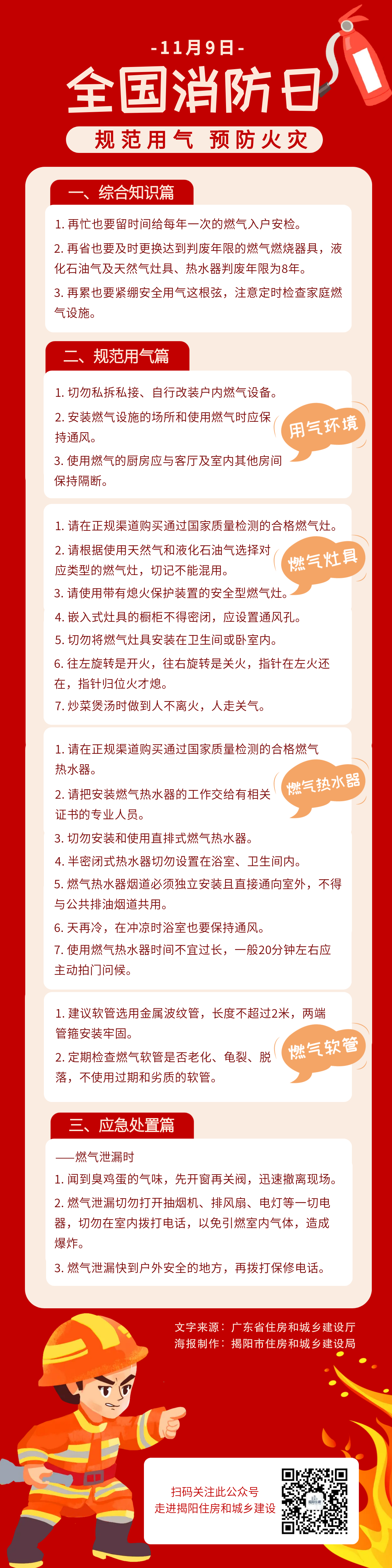 119全国消防日丨规范用气，预防火灾 通知公告 