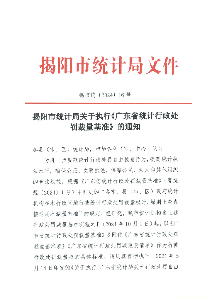 （揭市统〔2024〕16号）关于执行《广东省统计行政处罚裁量基准》的通知_00.png