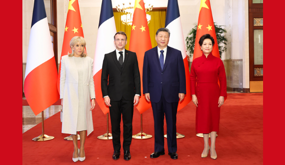 习近平同法国总统马克龙举行会谈