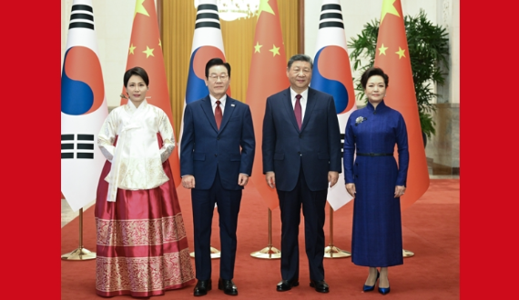 习近平同韩国总统李在明举行会谈