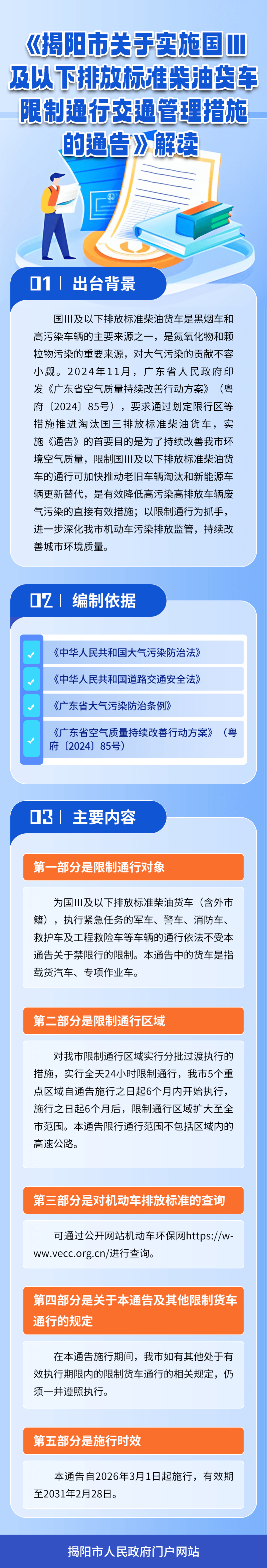 《揭阳市关于实施国Ⅲ及以下排放标准柴油货车限制通行交通管理措施的通告》解读.png