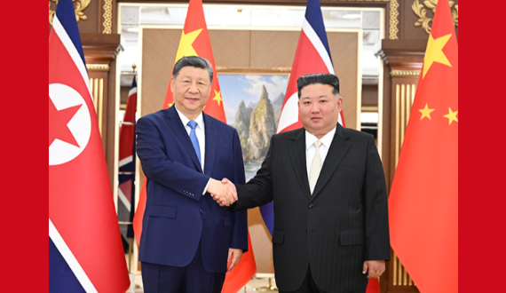 习近平同金正恩举行会谈