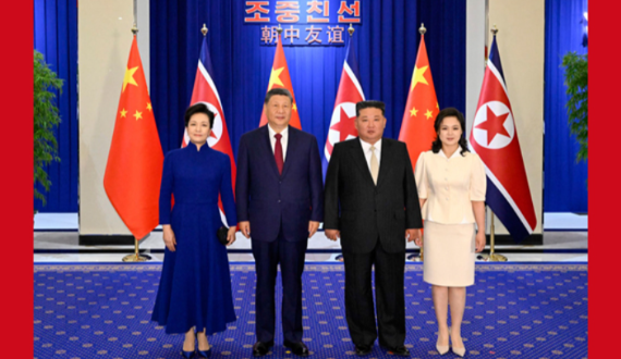 习近平出席金正恩举行的欢迎宴会