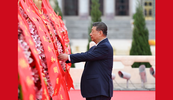 烈士纪念日向人民英雄敬献花篮仪式在京隆重举行 习近平等党和国家领导人出席